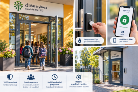 Nové vstupní dveře s elektronickým ovládáním
